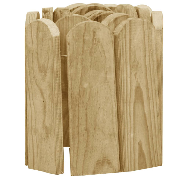 Jarrell 20 cm H x 120 cm W Lawn Edging Fencing, Natural