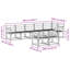 306cm Wide Patio Sectional Set