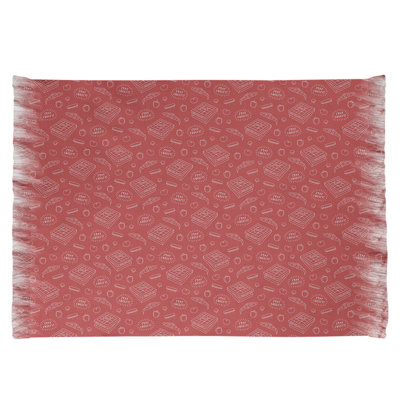Rouge pizza Tapis décoratif