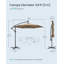 Piqua 300cm Lighted Market Parasol-247176261
