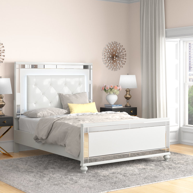 Tamas Vegan Leather Standard Bed, Queen