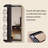 16.14"Minimalist black full-length mirror with sliding mechanism-989494922