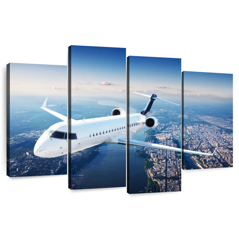 Mehar Flying Private Jet, 32" H x 52" W