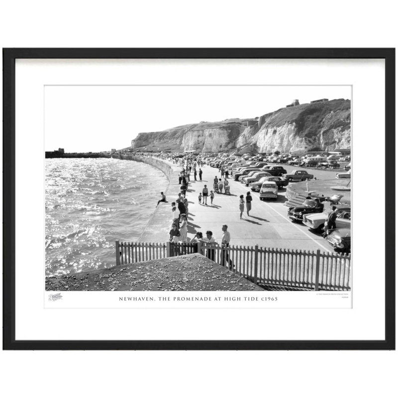 Newhaven, The Promenade At High Tide C1965 by Francis Frith - Single Picture Frame Print, 28cm H x 36cm W x 2.3cm D