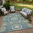 Machine Washable Indoor/Outdoor Chantille ACN2525 Traditional Rug-1927053472-1927053473