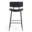 Ensemble de 2 tabourets de bar Palgrave avec pieds en métal noir-2086312953-2086312952