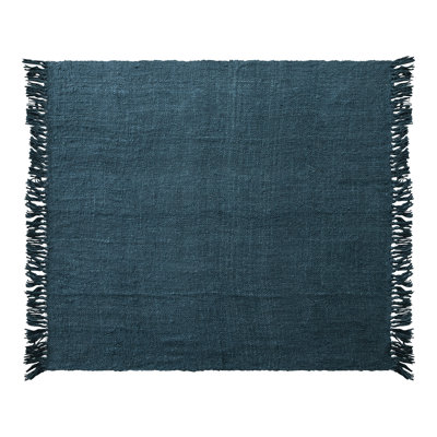 Woven Viscose Throw With Fringe
