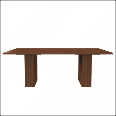 78 Inch Long Dining Table with Storage Base, Walnut Wood Veneer, Rectangular MDF Farmhouse Table for 6, Modern Rustic Design