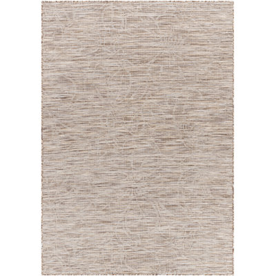 Tapis brun à motif floral Brimberry