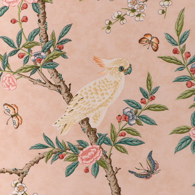 La Menagerie Kanchou Print 100% Cotton Fabric, Sand