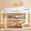 Lit mezzanine double avec bureau et tablettes-2062111712