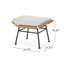 Repose-pieds d'extérieur en rotin avec coussin Montana (ensemble de 2)-880337806