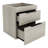 Capri Modern Double Drawer Low Profile Nightstand-1915568806