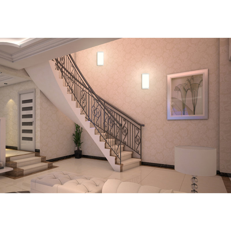 LED Flush Mounted Sconce, 5000, Black
