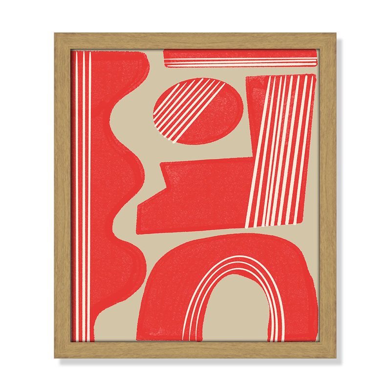 Imprimé Rosalinda par Miuus Studio, L 13 po x H 15 po, Framed Print, Natural Woodgrain