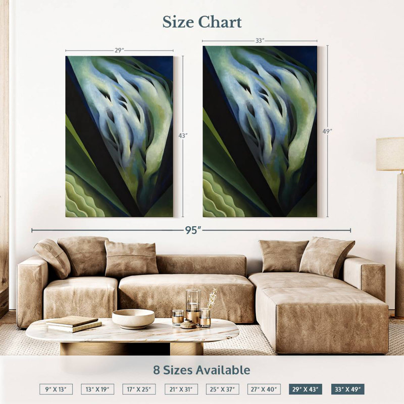 Avery Blue And Green Music, 51" H x 34" W