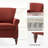 Mooresville Upholstered Armchair with Solid Wood Legs-1806807079