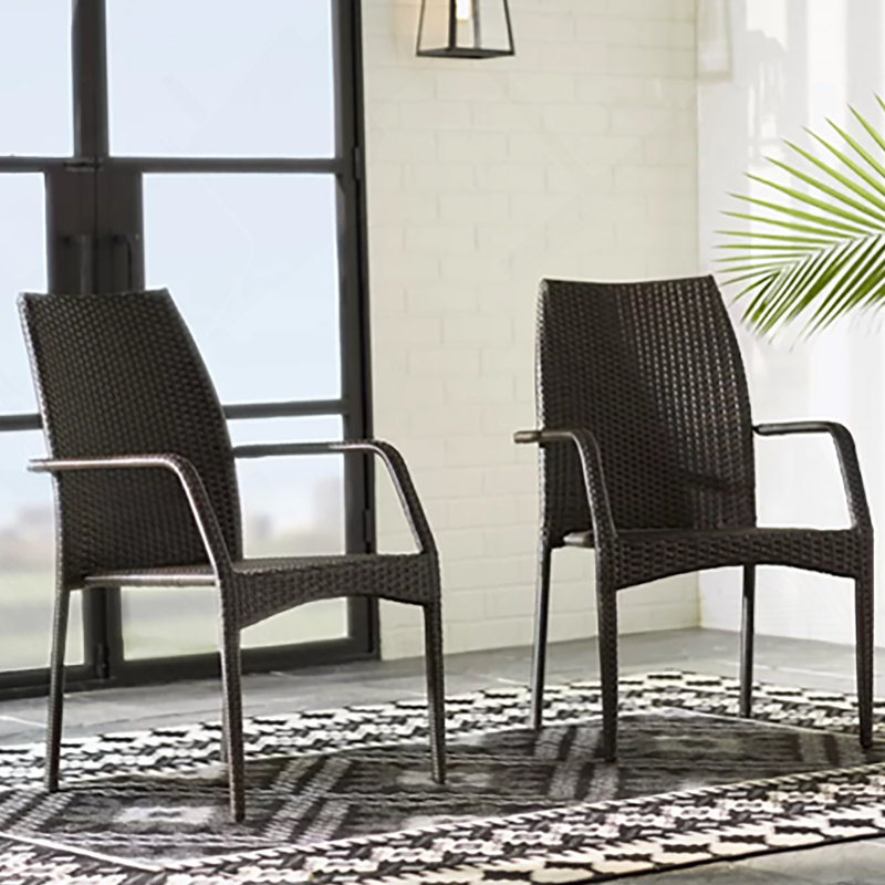 Chaises d'extérieur en osier, 54020 KD MP2, 2 chaises / ensemble