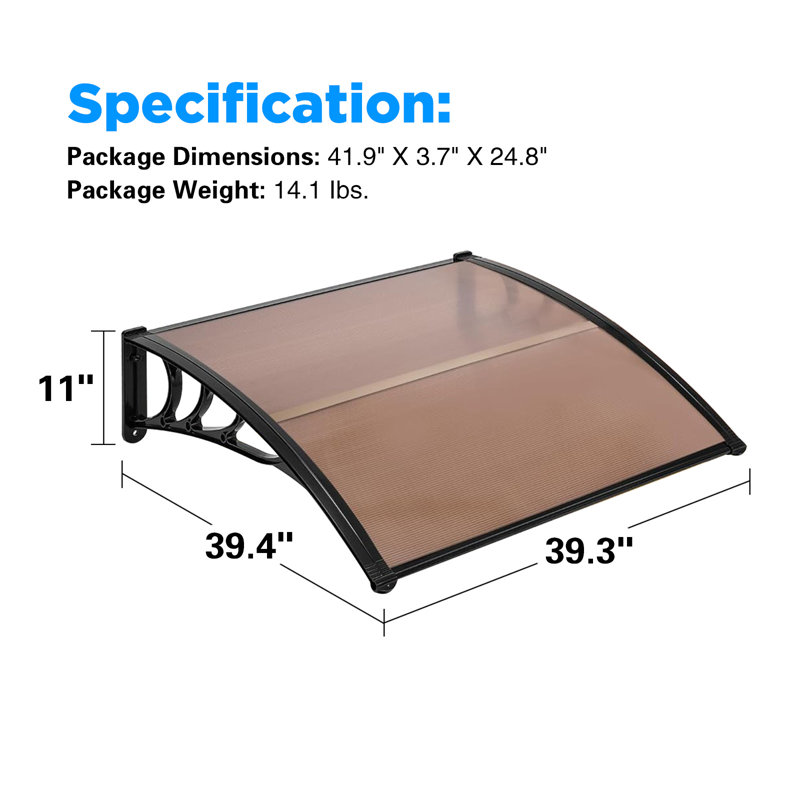Polycarbonate Window & Door Awning