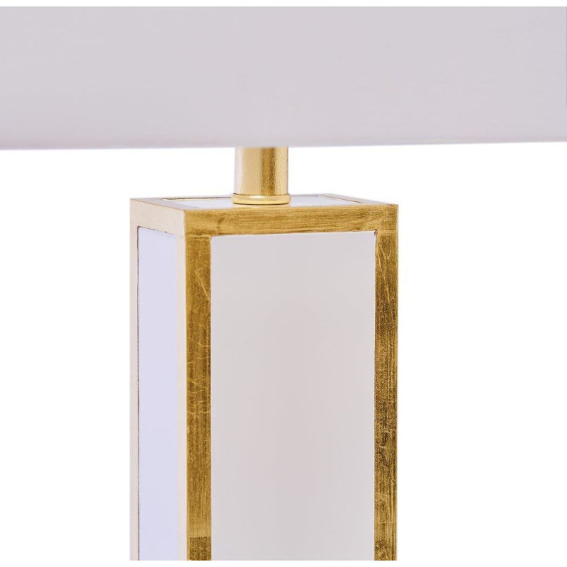 Blair Table Lamp, White/Gold