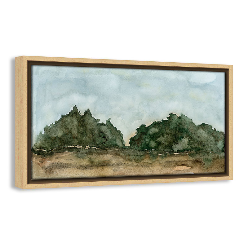 «Ohanko Landscape I Print» par Corinne Rose Designs, H 9,5 po x l 17,5 po, Naturel