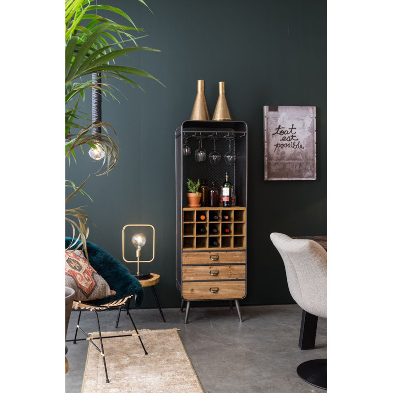 Vino Solid Wood Bar Cabinet