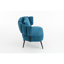 Chaises d'appoint à ressorts ensachés, chaise de lecture moderne en acier chenille pour la maison