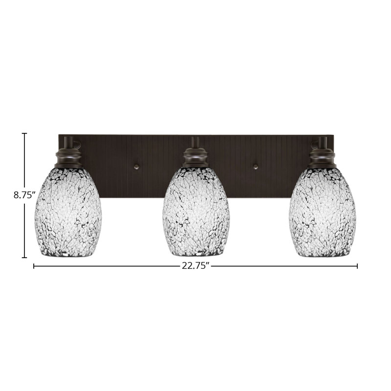 Éclairage pour meuble-lavabo 3 lumières Gulnur, Espresso