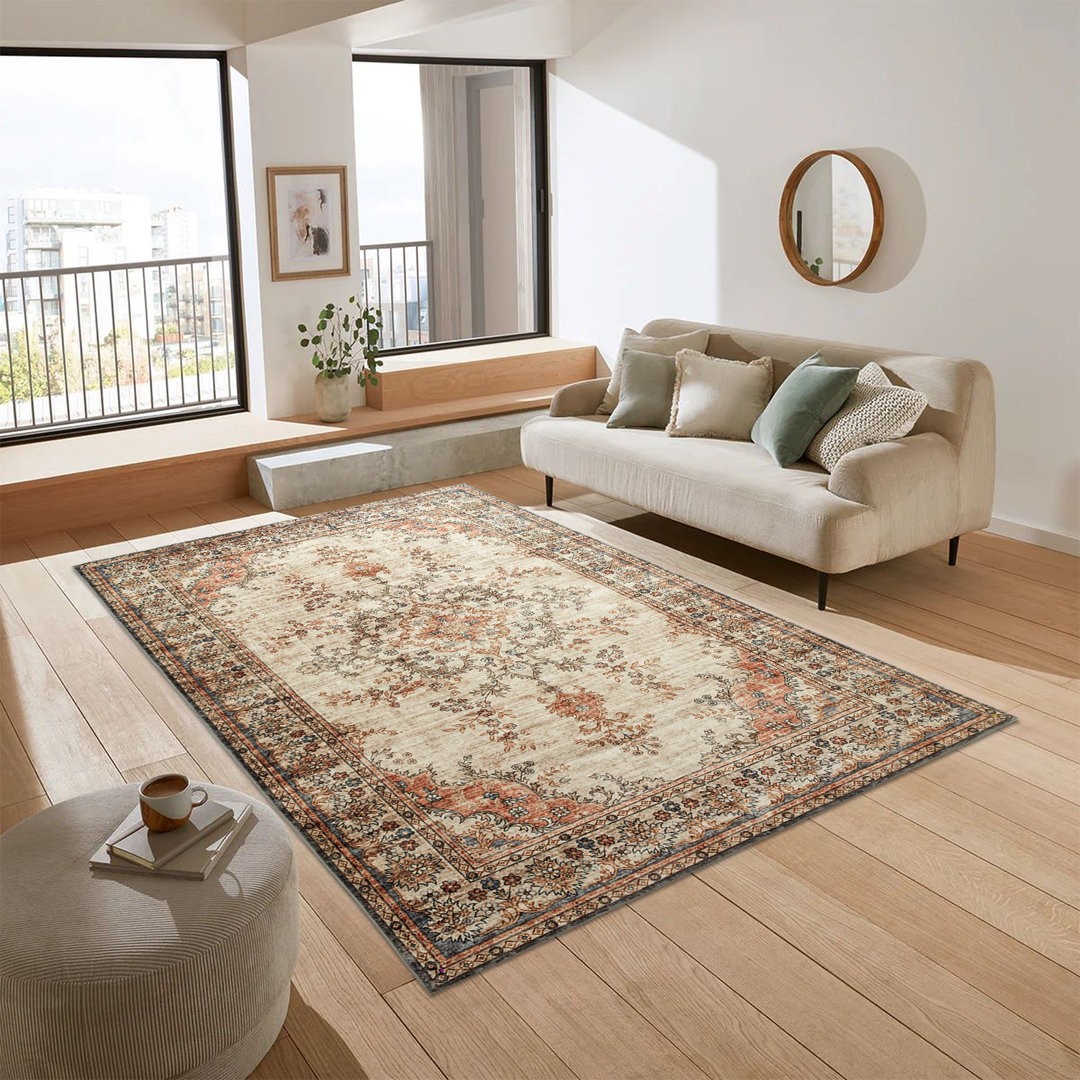 Oriental Machine Tufted Shag Area Rug