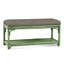 Summer Retreat Wicker Shelf Storage Bench-71425178-71425234