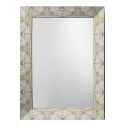 Fragment Rectangle Engineered Wood Mirror