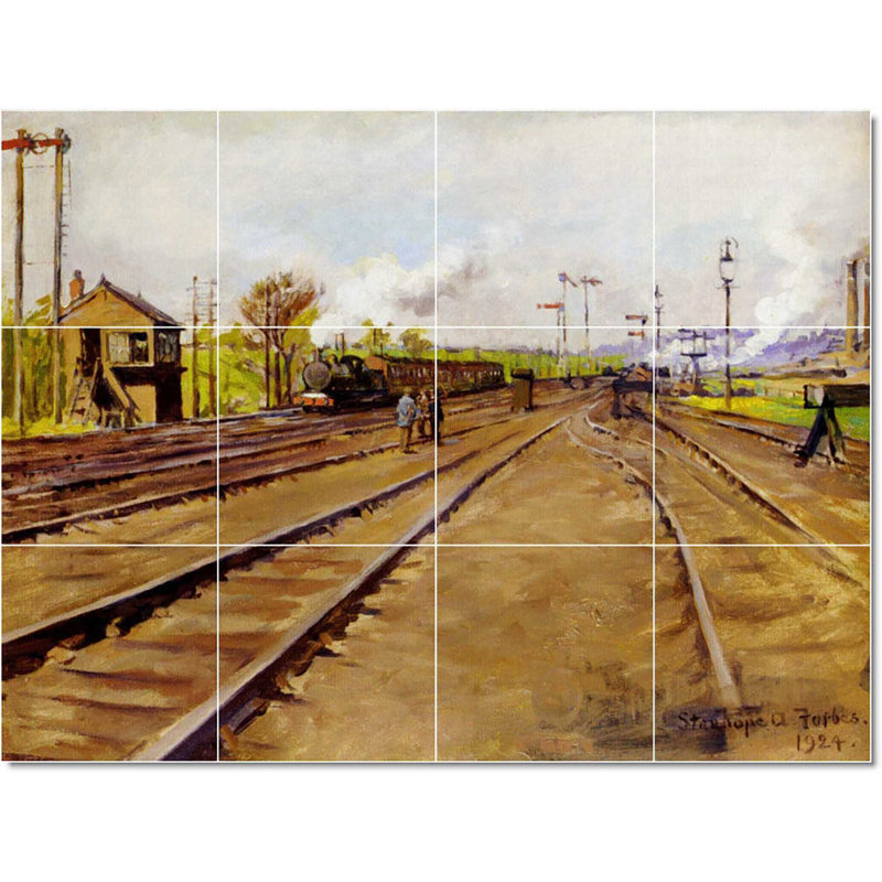 Carreau de peinture murale 48 po x 36 po 12 po x 12 po, Stanhope Alexander Forbes Village W22446
