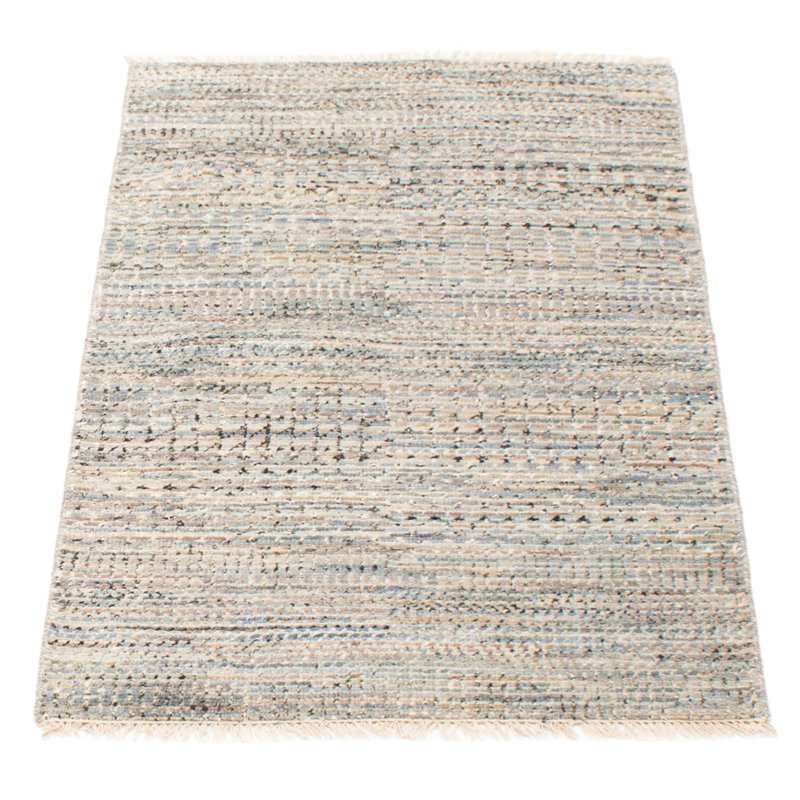 One Of A Kind Silk Shadow Grey 2'11" x 5'2"Area Rug