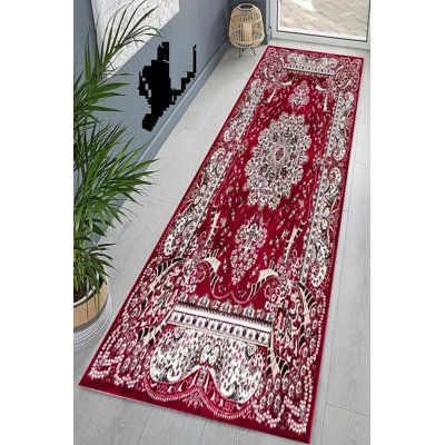 Runner Floral Area Rug