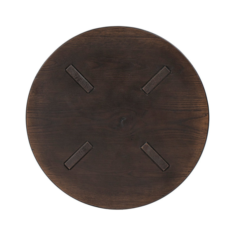 Sadira End Table-Worn Oak, Burnt Oak Veneer