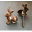 Antique Bronze Cute Bunny Knob