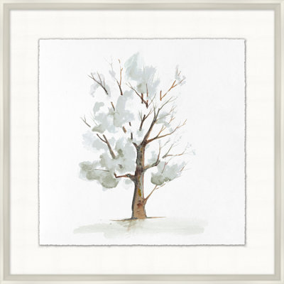 Park Tree 5 - Peinture encadrée sur papier