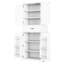Armoire de salle de bain blanche - rangement multifonctionnel, tablette réglable, glissières de rangement fonctionnelles, blanc, rails, tablette