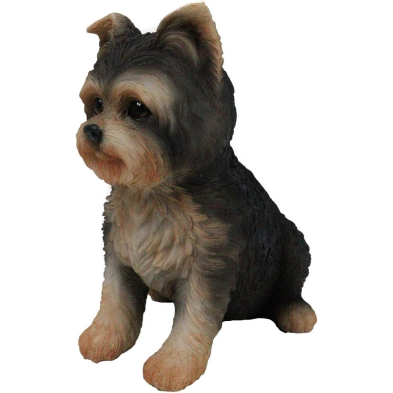 Adorable figurine de décoration de chiot Yorkie Terrier