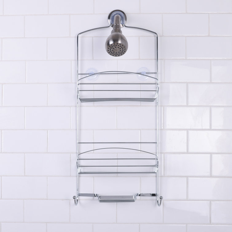 Kallysta Suction Aluminum Shower Caddy Rebrilliant Finish: Silver