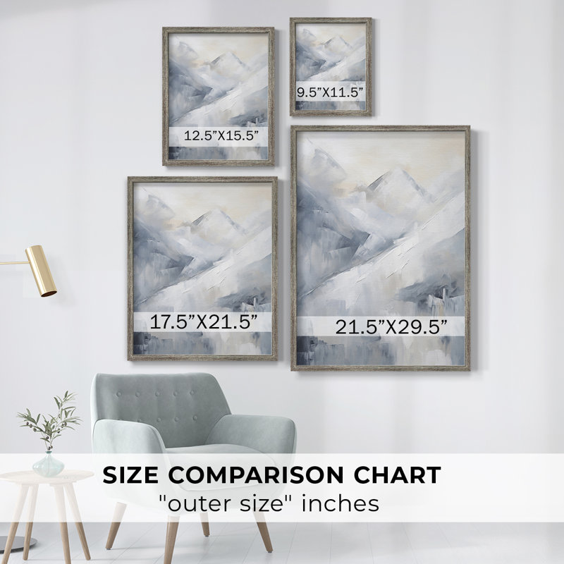 LANDSCAPES Series CCXXVI Framed Print - Solid Wood, 21" H x 17" W