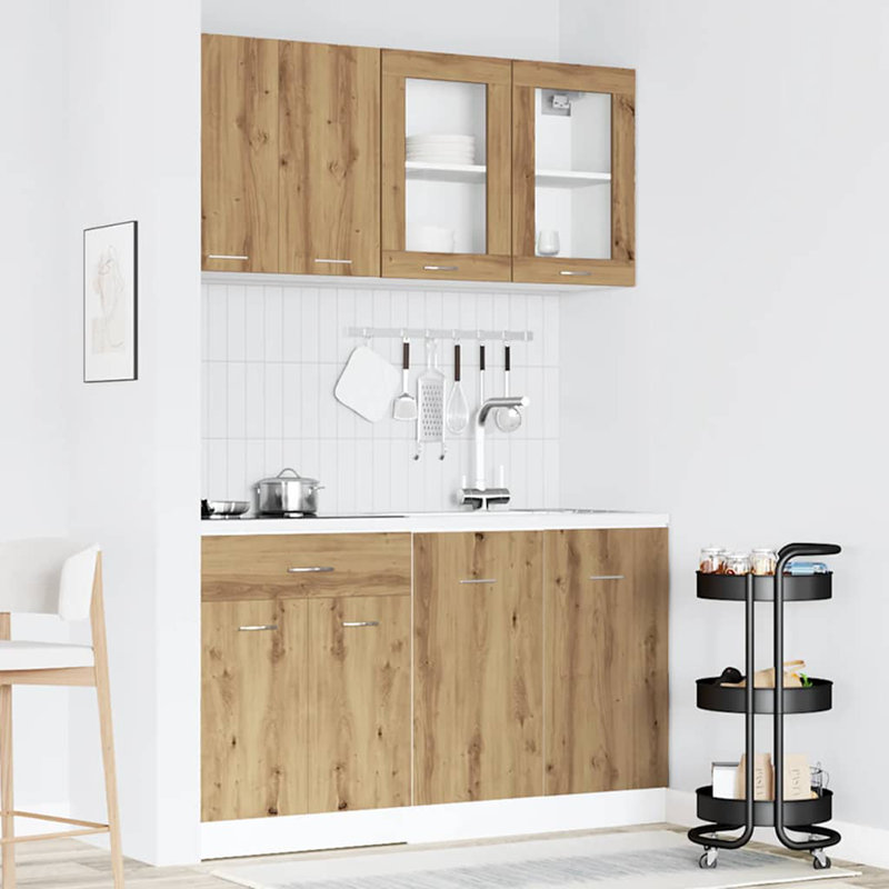 Lyon Kitchen Cabinet Set Lyon, artisian oak