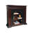 Nut-Brown Solid Wood Electric Fireplace