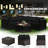 Morriston 5 - Person Patio Conversation Set with Cushions-1795890377