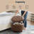 Storage Ottoman With Padded Seat, Modern PU Leather Footrest, Round Stool For Living Room Bedroom-291822373