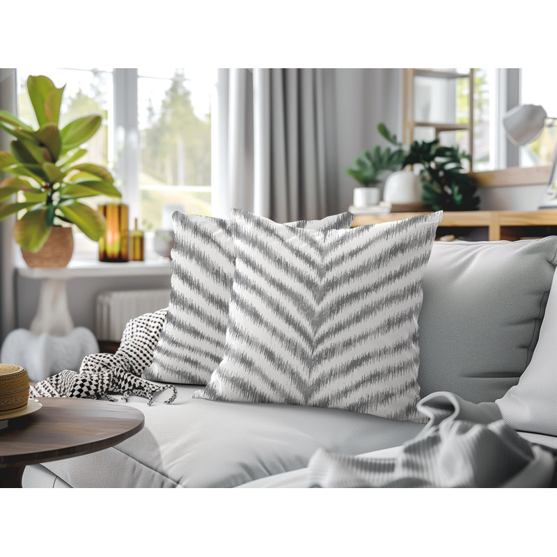 Coussin intérieur / extérieur Scaro, 18x18, Gray