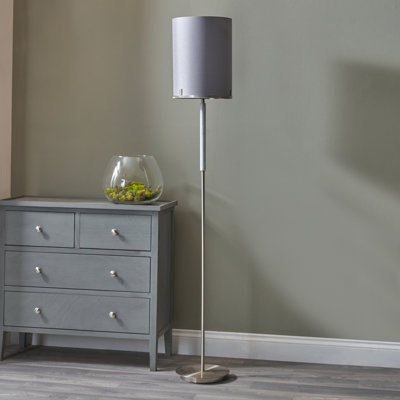 Fig 159.5cm Silver Traditional Floor Lamp