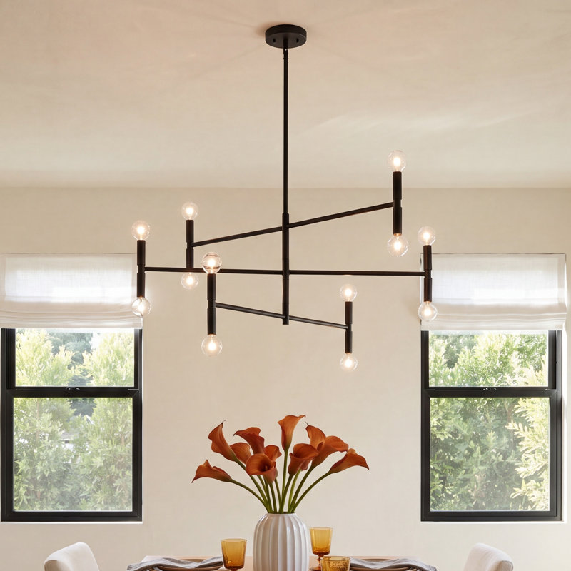 Mansi 12 - Light Dimmable Sputnik Chandelier