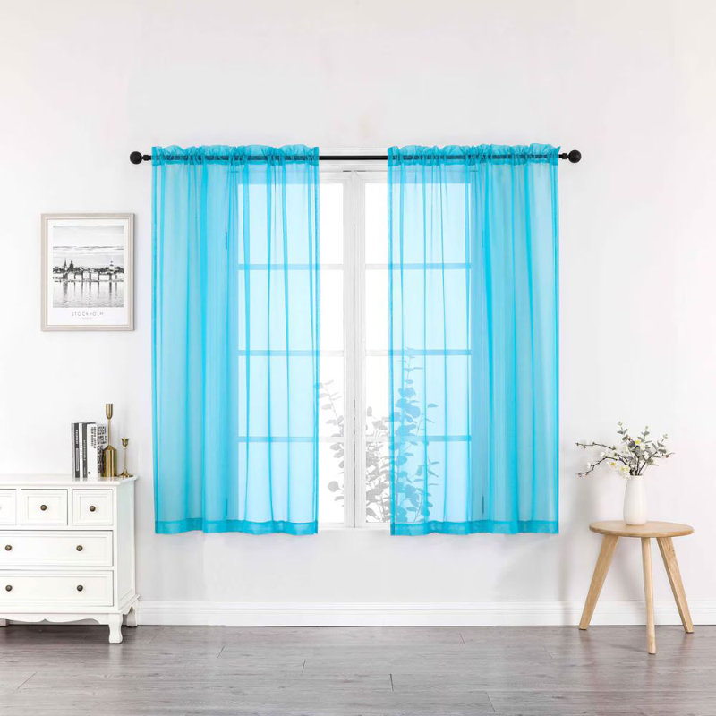  Paquet de 2 panneaux en cristal transparent diaphane l 52 po x L 63 po, transparent, L 52 po x L 63 po, Turquoise