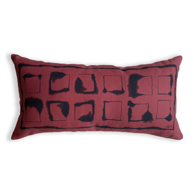 Geometric Cotton Blend Reversible Pillow Cover